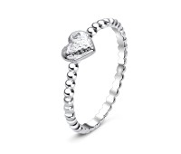 Romantic Crystal CZ Silver Ring NSR-2900